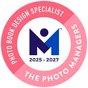 Photo Book Design Specialist certification badge